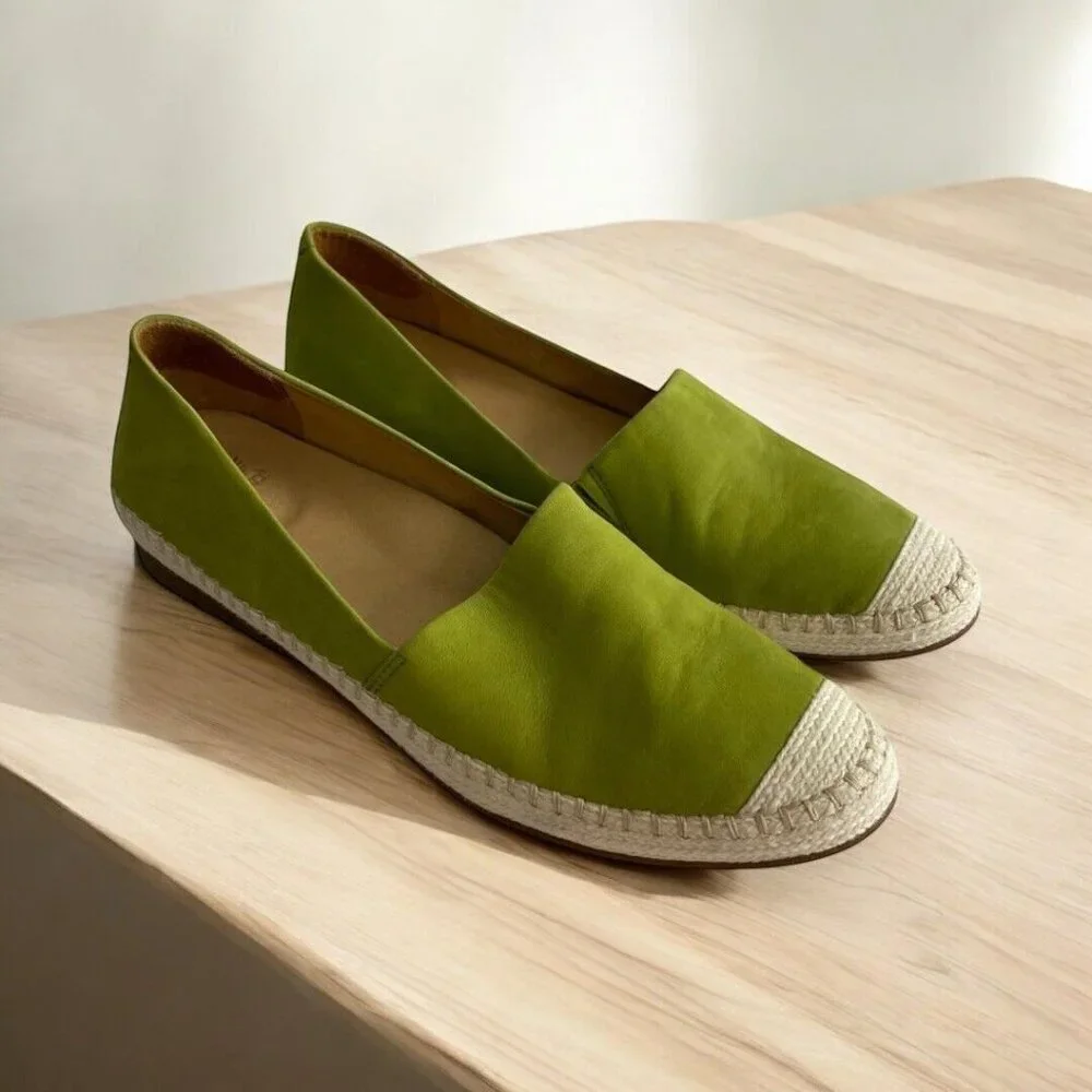 DANSKO Lesley Nubuck Slip-On Shoes Women's Size EU 42 (US 10-10.5) Green